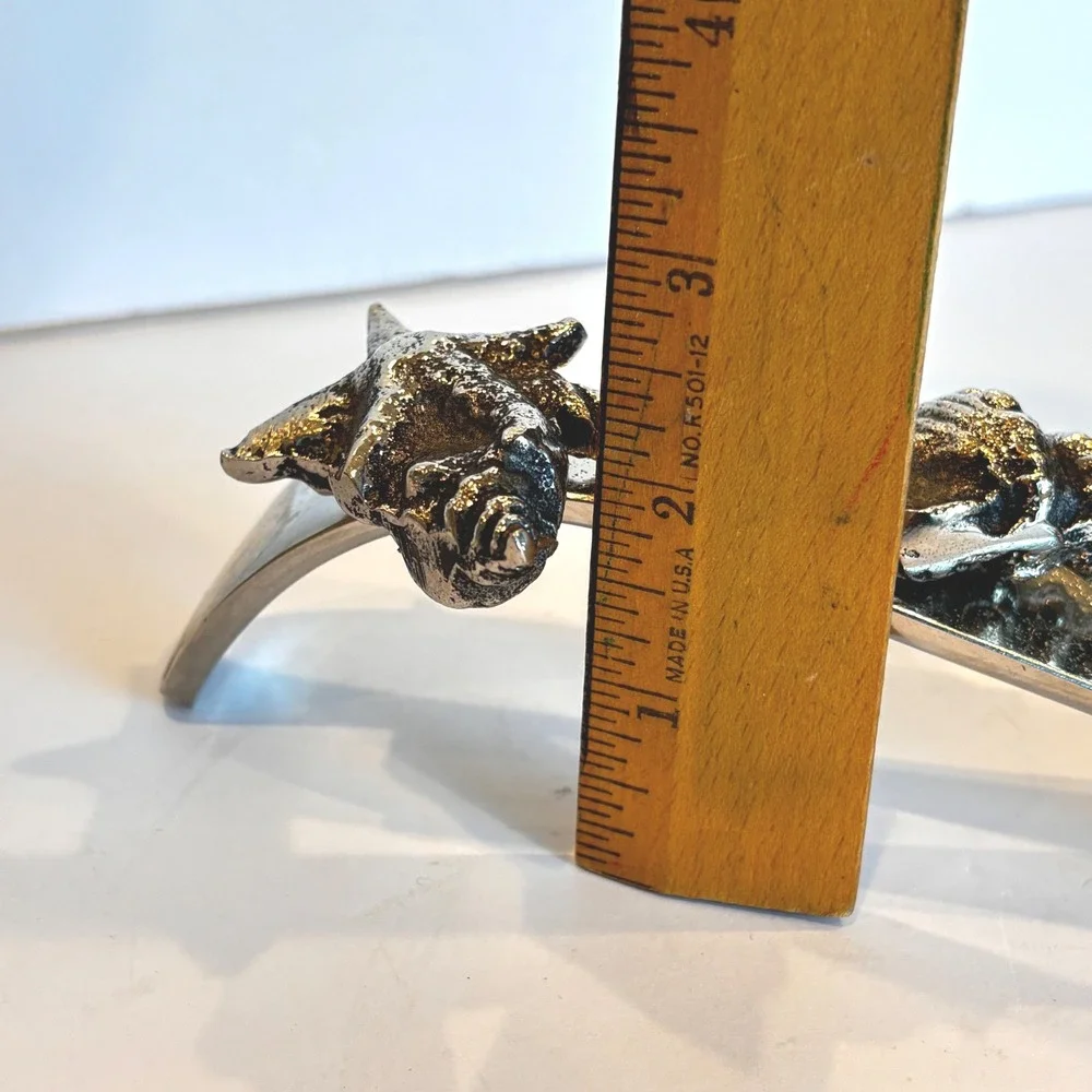New Metal Spoon Rest Nautical Starfish Seashell‎ Beach Coastal Decor Gift